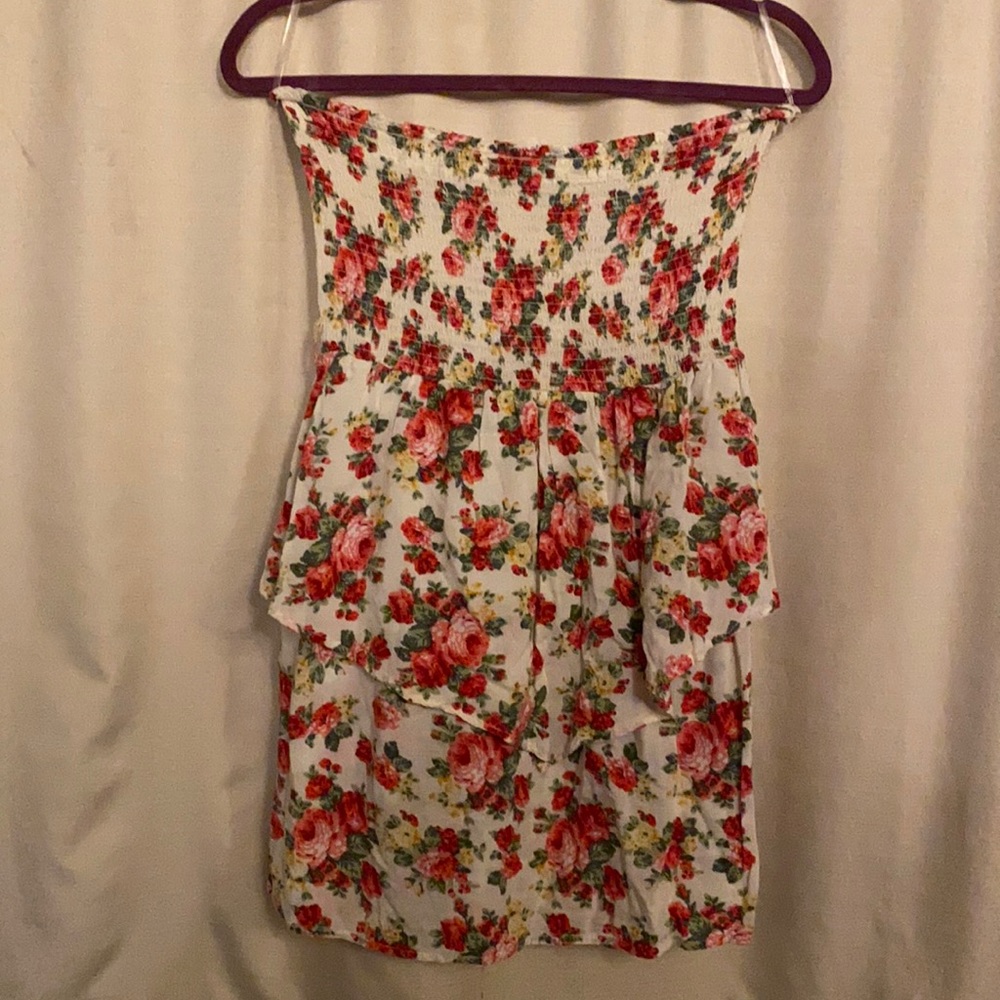Cream floral country dress